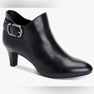 Alfani Valmont Ring Dress Leather Toe Ankle Black Boots Women’s 6 M New in Box